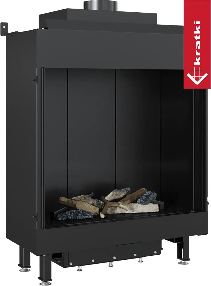 Gaskamin KRATKI LEO 62 Vorderseite Propan Ø 100/150 5,1 kW