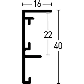 Nielsen Trikotrahmen schwarz 60x80 cm 1 St.