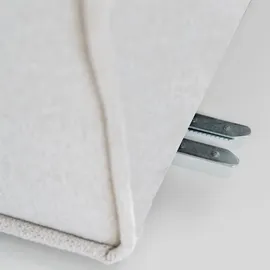 Fun Möbel Ecksofa Modulsofa 4-teilig SANDE XL Stoff Raven Flaschengrün Ottomane Links - Grün