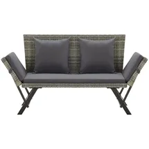 vidaXL Gartenbank 176 x 66 x 80 cm Grau