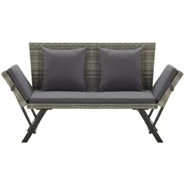 vidaXL Gartenbank 176 x 66 x 80 cm Grau