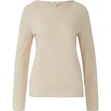 s.Oliver Feinstrickpullover mit Rollkanten Beige 42