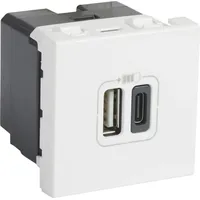 Legrand Legrand, 077592 MSC 2xUSB-A+C 2MOD 2400MA WS