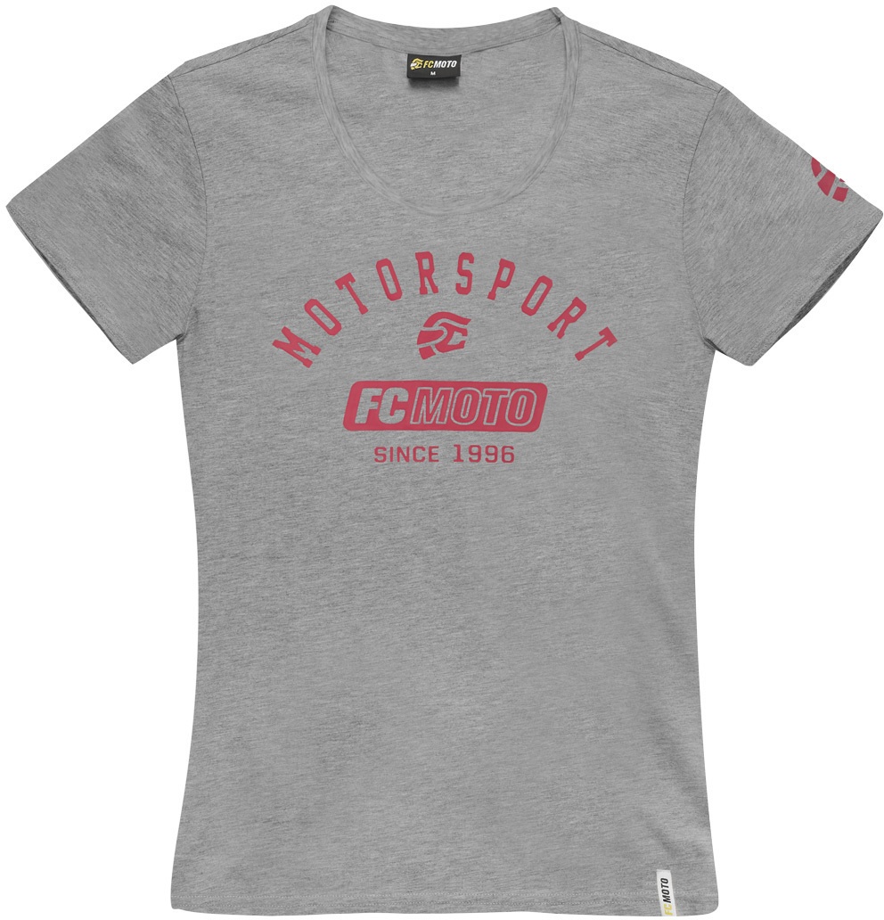 FC-Moto Moto Dames T-Shirt, grijs, L Voorvrouw
