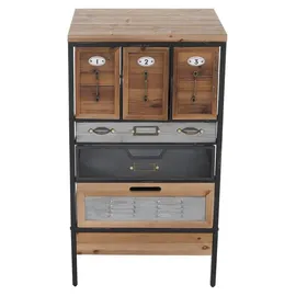 Mendler Apothekerkommode 85 x 46 x 35 cm Braun