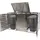 MCW Mülltonnenverkleidung E83 197 x 80 x 116 cm silber