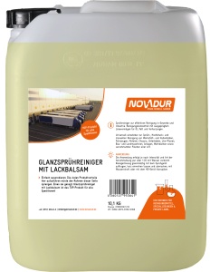 NOVADUR Glanzsprühreiniger mit Lackbalsam, Sanfte, aber gründliche Nutzfahrzeugwäsche, 10,1 kg - Kanister