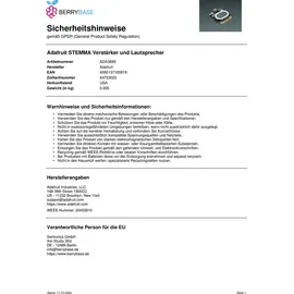 Adafruit STEMMA Lautsprecher mit Audioverstärker, 3885
