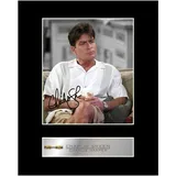 Iconic Pics - Charlie Sheen signiertes Foto, Wandbild, Geschenk für Fans von Two and a Half Men
