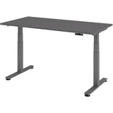 bümö Schreibtisch elektrisch 160 x 80 cm Graphit