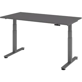bümö Schreibtisch elektrisch 160 x 80 cm Graphit