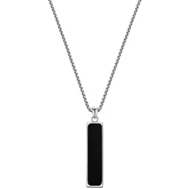True Rebels Kette mit Anhänger TR346 schwarz/silber