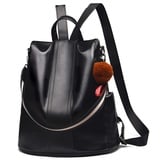 NICOLE & DORIS Rucksack Damen Anti Diebstahl Rucksackhandtaschen Große Kapazität Rucksack Schultertasche PU Leder wasserdichte Rucksäcke Schultasche Reiserucksack