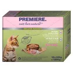 PREMIERE cats love nature Deluxe Ragout Kitten Mix 12x100g