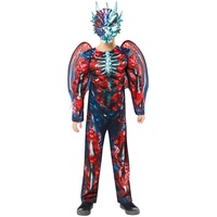 amscan 9914830 – Kinder Drachen Skelett Jungen Halloween Kostüm Alter: 6-8 Jahre