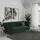 dorel home Schlafsofa Velours 3-Sitzer Grün
