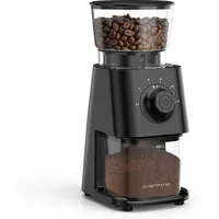 CHEFFANO BG710 Elektrische Kaffeemühle, Kegelmahlwerk für Kaffeebohnen mit 30 Mahlgraden, Schwarz