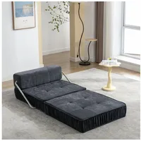 STILVORA Schlafsofa Klappsofa mit abnehmbares Rückenkissen Relaxsofa, umwandelbar grau