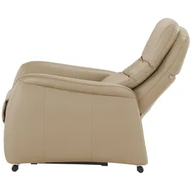 Hukla Relaxsessel Tobias Leder 75 x 105 x 88 cm Braun mit Relax-Funktion