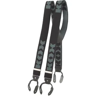 KOX Hosenträger Schwarz/Grau 120 cm - 120