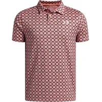 Under Armour Matchplay Printed Polo pink white 603 XL