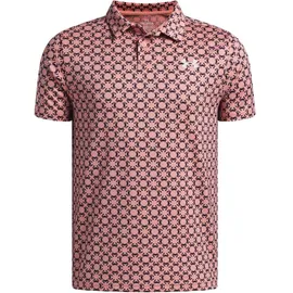 Under Armour Matchplay Printed Polo pink white 603 XL