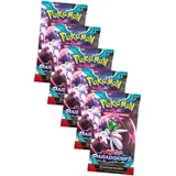 Pokemon Karten Karmesin & Purpur - Paradox Rift - 5 Booster Sammelkarten