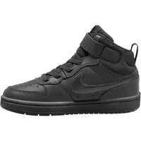 Nike Court Borough Mid 2 Sneaker Kinder black/black-black 28.5