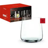 Spiegelau Gläser Set 340 ml, 4 Stück, Style, 4670184, Trinkgläser aus Kristallglas, Wassergläser spülmaschinenfest