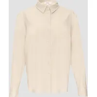 S.Oliver Cordbluse im Relaxed Fit mit Naht-Details beige 38