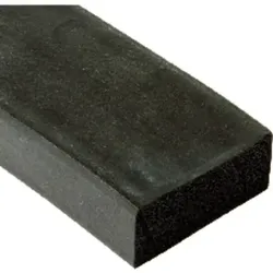 Vierkantprofil EPDM 20x10mm, 25m - schwarz