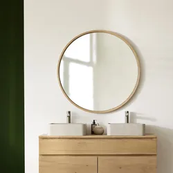 Spiegel aus massivem Eichenholz 90x90 Fanie