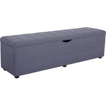 Home Affaire Hockerbank Checked Blau/Grau 160 x 42 x 40 cm