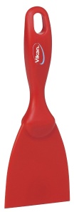 Vikan Spachtel, 75 mm, zur Entfernung angebrannter Verschmutzungen, Farbe: rot