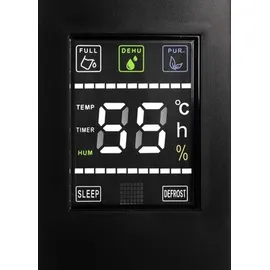 ruhhy Luftentfeuchter Elektrisch 1800ml Raumentfeuchter 30m2 Entfeuchter 21847, Farbe:Schwarz/Black
