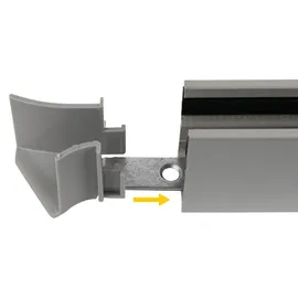Schellenberg Universal Rolladen Einlauftrichter Maxi, für eine problemlose Rolladenführung, Einlaufbreite 16 mm, schützt Rolladenpanzer und Führungsschienen vor Beschädigungen, 1 Paar