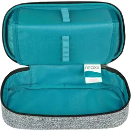 Neoxx Schreibgeräteetui NEOXX "Schlamperbox, Jump", Kinder, grau (wool the world), Polyester, Schreibgeräteetuis, teilweise aus recyceltem Material