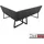 Hti-Living Eckbank 192 x 152 cm Schwarz Vemal kurzer Schenkel rechts