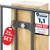 qualinos Doppelstabmattenzaun 50 x 300 cm Anthrazit/Stahl