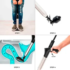 InnovaGoods Hochdruck-Druckluft-Abflussreiniger 5-in-1