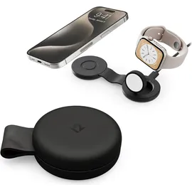 Twelve South ButterFly SE 2-in-1 Qi2 kabelloses Ladegerät für iPhone, Airpods und Apple Watch Schwarz