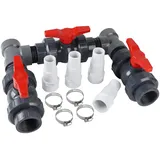 SWAWIS Bypass Pool Set Ø 50 mm Wärmepumpe Pool Anschluss-Set Poolheizung Wärmepumpe Solar Heizung Pool Bypass, Steuerung der Wasserzufuhr für eine optimale Temperaturregulierung