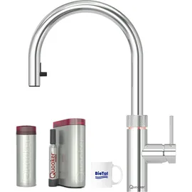 Quooker Flex verchromt glänzend & PRO3 kochendes Wasser CUBE