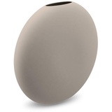 Cooee Design Vase Pastille aus Keramik in der Farbe Sand Handgefertigt, Durchmesser: 20cm, Höhe: 19cm, HI-028-25-SA