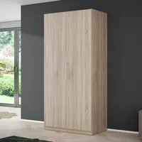 Forte CADIXO Kleiderschrank 100, moderner Schrank mit 2 Drehtüren