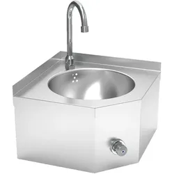 Eck-handwaschbecken kniebedienung - 350x350x205 mm - 20424160 Eurast