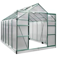 Brast Gewächshaus Aluminium Grün ESG 6 mm 7,75 m2