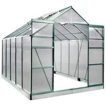 Brast Gewächshaus Aluminium Grün ESG 6 mm 7,75 m2