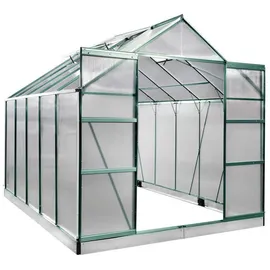 Brast Gewächshaus Aluminium Grün ESG 6 mm 7,75 m2