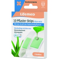 Lifemed Pflaster-Strips Aloe vera weiß, 10er"
